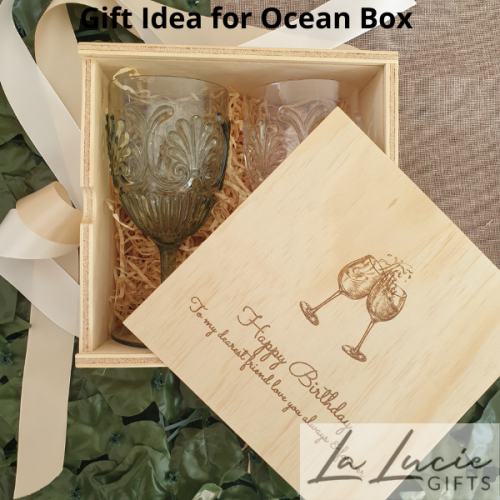 Ocean etched gift box